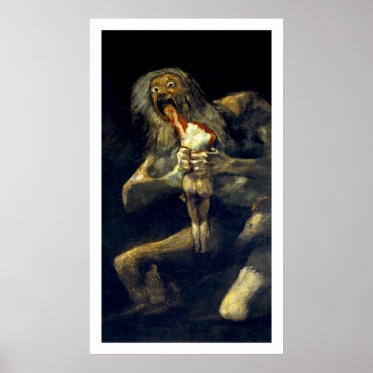 Poster Goya : Saturne dévorant son fils (Devant)