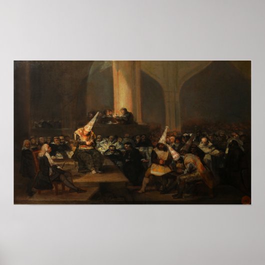 Poster Goya - Scène d'Inquisition 1819 (Devant)