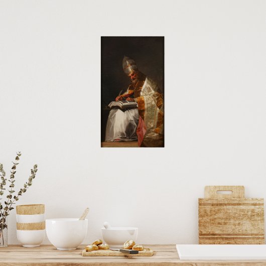 Poster Goya - St. Gregory Great 1797 (Cuisine)