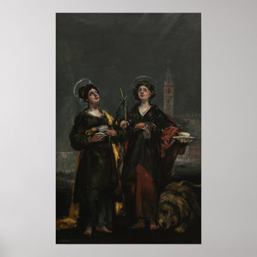 Poster Goya - Sv. Husta et St. Rufina 1817 (Devant)