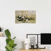 Poster Goya - Une Mère Prise Par La Taureau (Bureau à domicile)