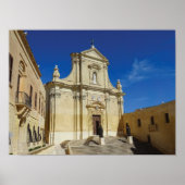 Poster Gozo Cathedral Of The Assumption Of Mary Malta (Devant)