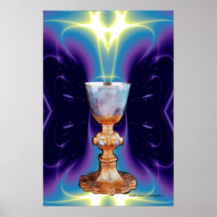POSTER GRAAL / CALICE DE LA SAINTE MESSE