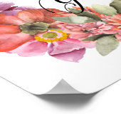 Poster Grâce À La Grâce, Citation De La Bible, Fleurs D'A (Coin)