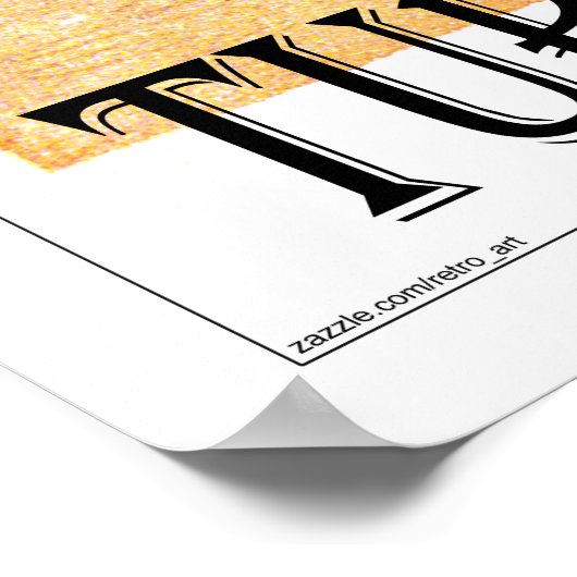 Poster Grace Bay Turks & Caicos Retro (Coin)