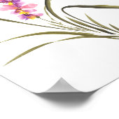 Poster Grâce d'orchidée lavande (Coin)