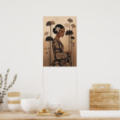 Poster "Grâce en fleurs (Cuisine)