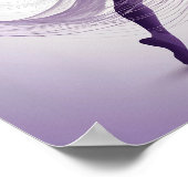 Poster Grace Ethéal violet danseuse de ballet en mouvemen (Coin)