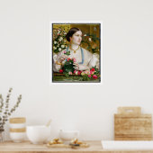 Poster Grace Rose, 1866 (huile sur panneau) (Cuisine)