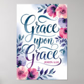 Poster Grace upon Grace Christian Wall Art Imprimer (Devant)