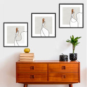 Poster Graceful Muse Flow 3 Glam Fashion Art