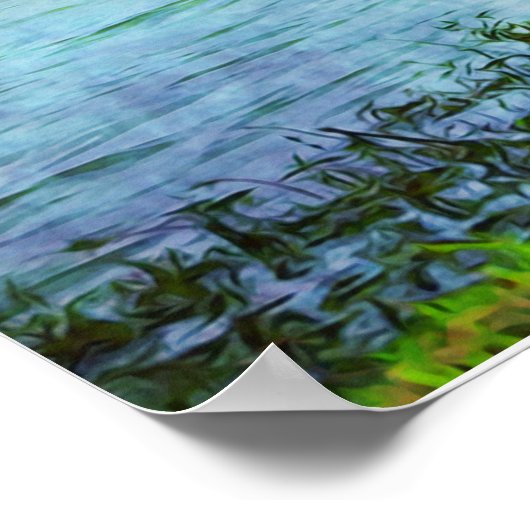 Poster Graceful Swan en Bijbelscripts (Hoek)