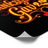 Poster Graceful Thanksgiving Gav – Warm Autumn Typography (Coin)