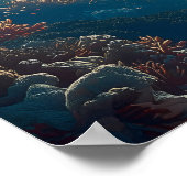 Poster Gracity Manta Ray dans Sunlit Ocean (Coin)