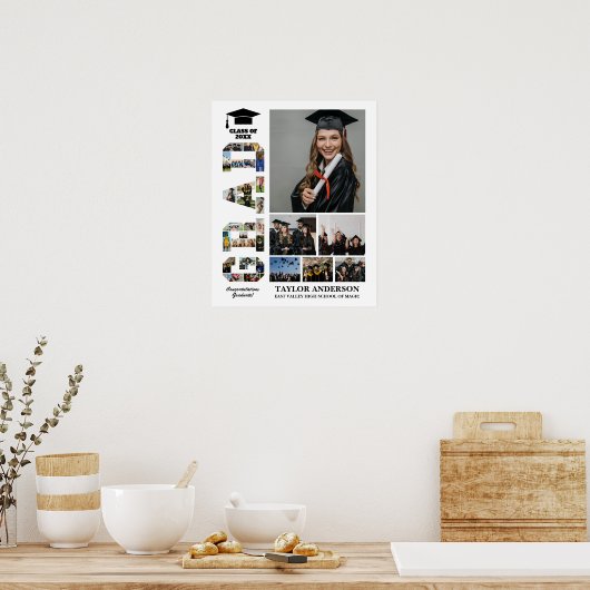 Poster Grad Class Senior Graduation Day do-it-yourself Ph (Cuisine)