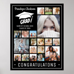 Poster GRAD moderne 13 x collage photo Graduation Party
