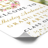 Poster Grad Photo Law School Graduation Floral Welcome (Coin)
