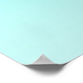 Poster gradient aqueux turquoise (Coin)