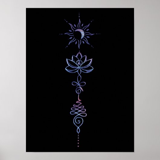 Poster Gradient Unalome Group  (Devant)