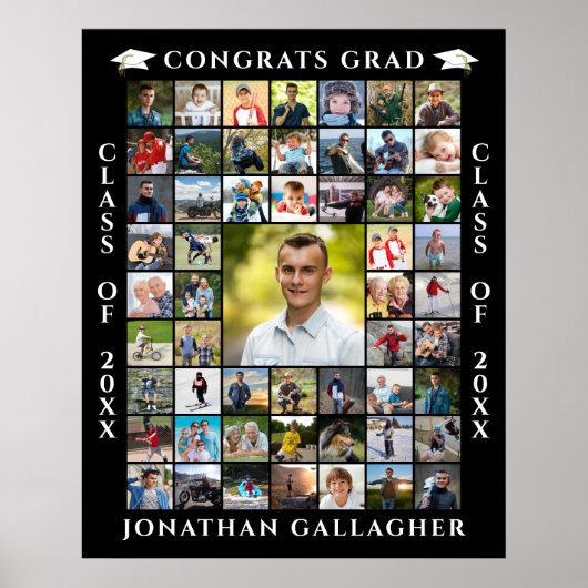 Poster Graduate 55 Photo Collage Congrats Grad (Devant)
