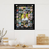 Poster Graduate 55 Photo Collage Congrats Grad (Cuisine)