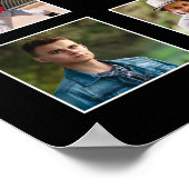 Poster Graduate Black Metallic Gold 15 Photo Collage (Coin)