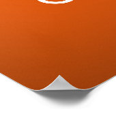 Poster Graduate Congrats Orange, Black & White Graduation (Coin)