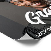 Poster Graduate Photo with Bold Script Graduation Party (Coin)