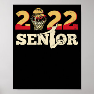 Poster Graduate Senior Class 2022 Graduation Basketball