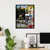 Poster Graduation 15 Photo Collage Félicats Black Gold (Bureau à domicile)