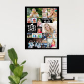 Poster Graduation 18 Photo Collage Fancy Class Year (Bureau à domicile)