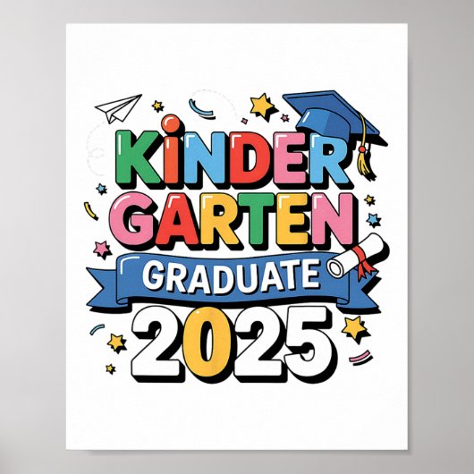 Poster Graduation 2025 Graduate Kids Boys Gi (Devant)