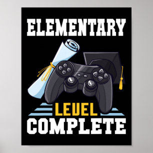 Poster Graduation 2025 Niveau élémentaire Complet Rétro G