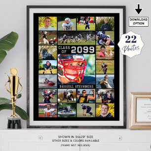 Poster Graduation 22 Classe photo Année Couleurs personna