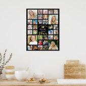 Poster Graduation 32 Photo Collage Classe Année Personnal (Cuisine)