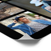 Poster Graduation 35 Photo Collage Black Gold Casquette (Coin)