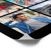 Poster Graduation 55 Photo Collage Black Gold Casquette (Coin)