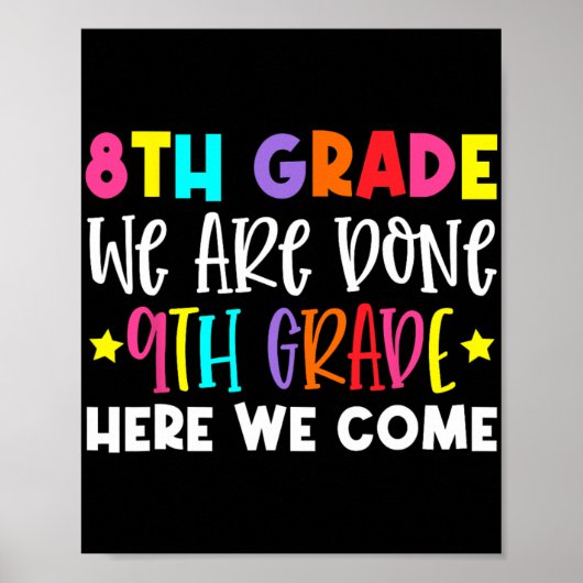 Poster Graduation 9e année Nous venons (Devant)