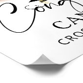 Poster Graduation Bienvenue 2 Photos Script Félicitations (Coin)