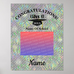 Poster Graduation Cap And Tassel Personalized Photo 