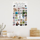 Poster Graduation Congrats Grad 35e année Photo Collage S (Cuisine)