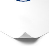 Poster Graduation Congrats Moderne Rouge Blanc et Bleu (Coin)