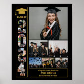 Poster Graduation Day Senior Class of 2024 Photo Collage (Devant)