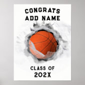 Poster Graduation de basket-ball 2023 (Devant)