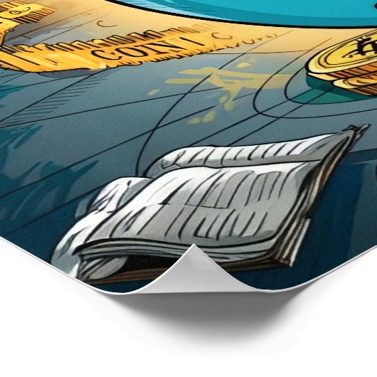 Poster Graduation de crypto-monnaie (Coin)