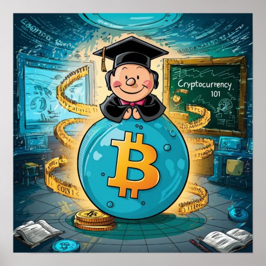 Poster Graduation de crypto-monnaie (Devant)