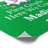 Poster Graduation de la maternelle à la première année Un (Coin)