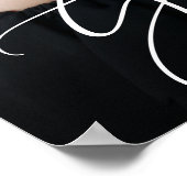 Poster Graduation Elégant blanc Script photo superpositio (Coin)