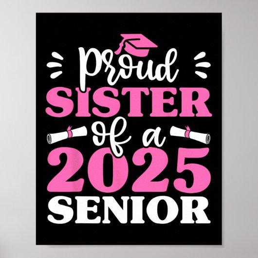 Poster Graduation Fier Soeur D'Une Chemise Supérieure Cl (Devant)