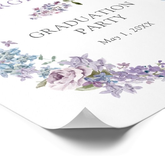 Poster Graduation florale (Coin)